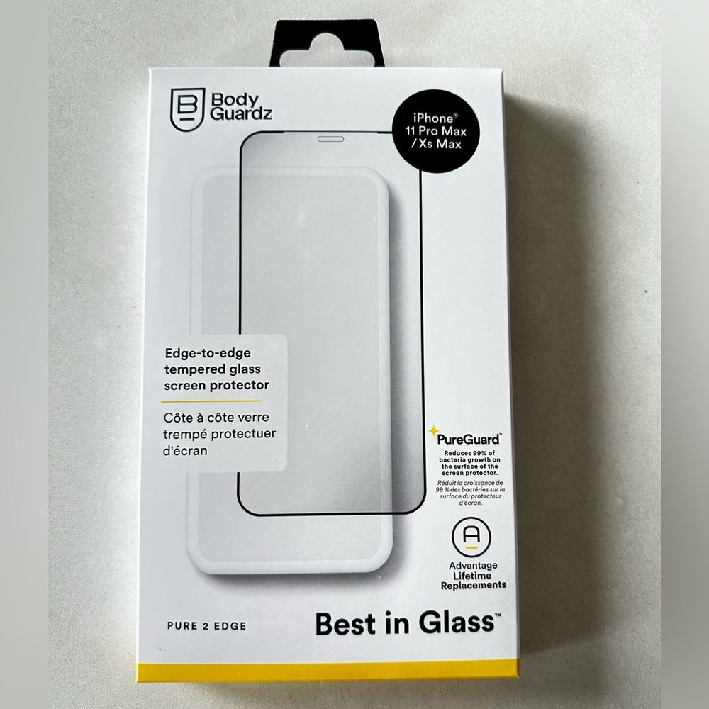 BodyGuardz Pure 2 Edge Glass Screen Protector - iPhone 11 Pro Max / Xs Max